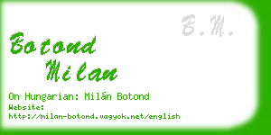 botond milan business card