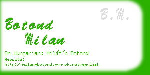 botond milan business card